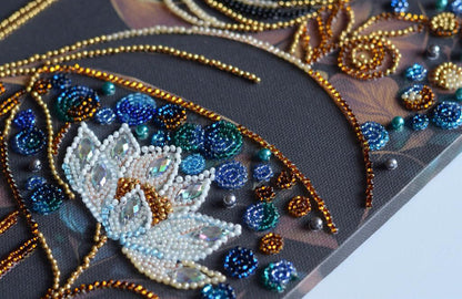 Bead Embroidery Kit Flowers of a dream DIY Abris Art