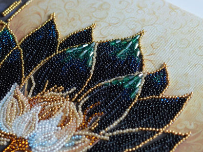 Bead Embroidery Kit Flowers of a dream DIY Abris Art