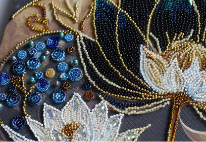 Bead Embroidery Kit Flowers of a dream DIY Abris Art