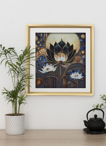 Bead Embroidery Kit Flowers of a dream DIY Abris Art