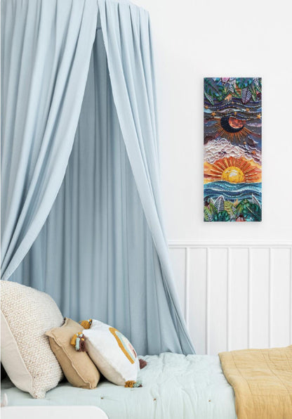 Bead Embroidery Kit Between day and night DIY Abris Art