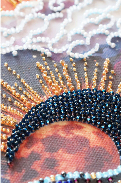 Bead Embroidery Kit Between day and night DIY Abris Art