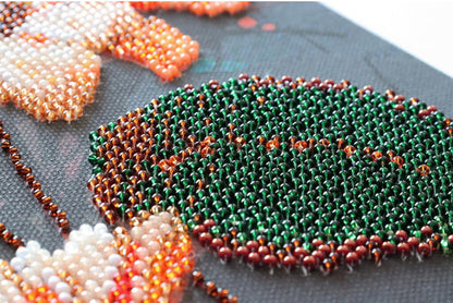 Bead Embroidery Kit Sunflowers DIY Abris Art