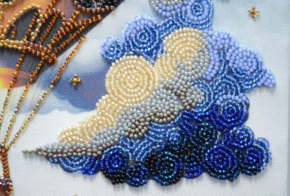 Bead Embroidery Kit Balloon DIY Abris Art