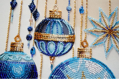 Bead Embroidery Kit Christmas tree toy DIY Abris Art