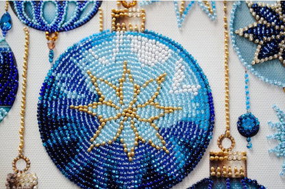 Bead Embroidery Kit Christmas tree toy DIY Abris Art