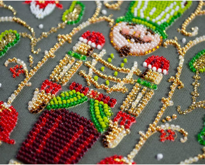 Bead Embroidery Kit The hero of Christmas night DIY Abris Art