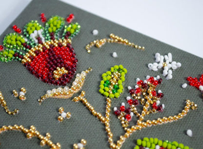 Bead Embroidery Kit The hero of Christmas night DIY Abris Art