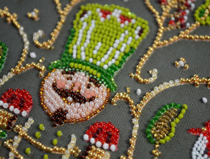 Bead Embroidery Kit The hero of Christmas night DIY Abris Art