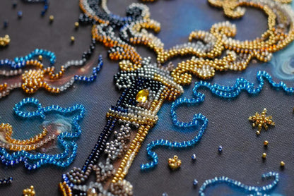 Bead Embroidery Kit Key to happines DIY Abris Art