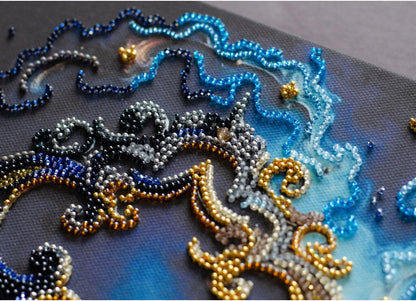 Bead Embroidery Kit Key to happines DIY Abris Art