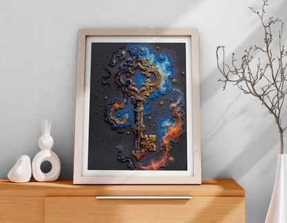 Bead Embroidery Kit Key to happines DIY Abris Art
