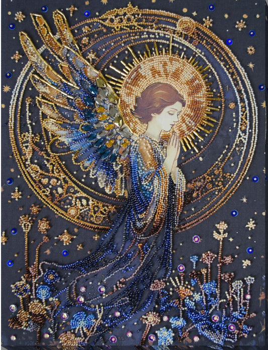 Bead Embroidery Kit Beautiful angel DIY Abris Art