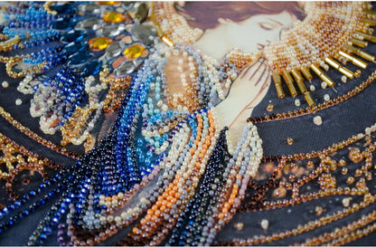 Bead Embroidery Kit Beautiful angel DIY Abris Art