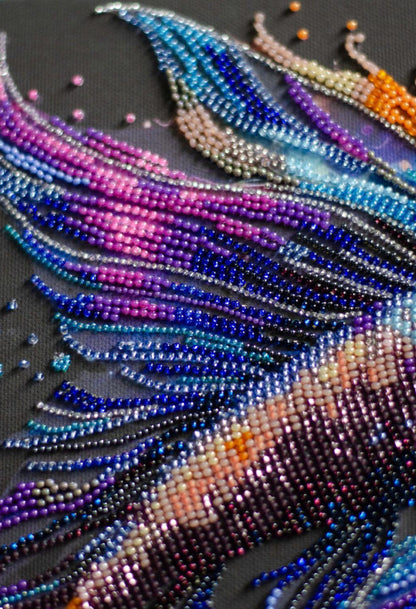 Bead Embroidery Kit Colored Fish DIY Abris Art