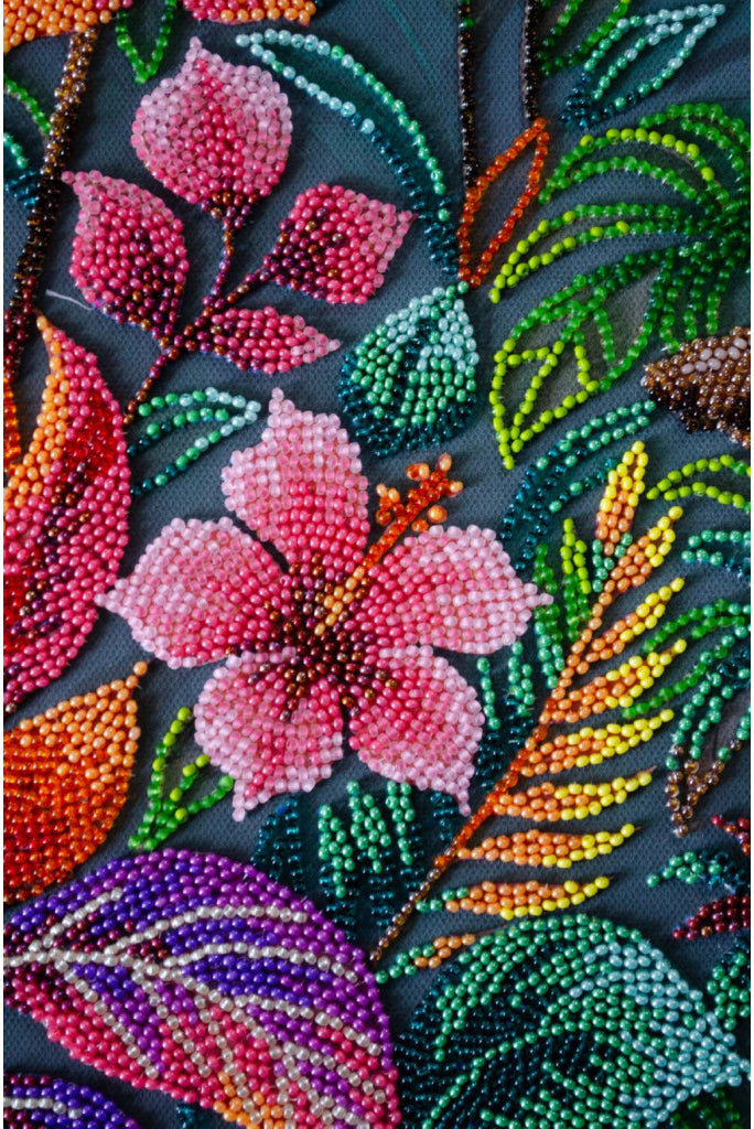 Bead Embroidery Kit Toucan Exotic bird DIY Abris Art