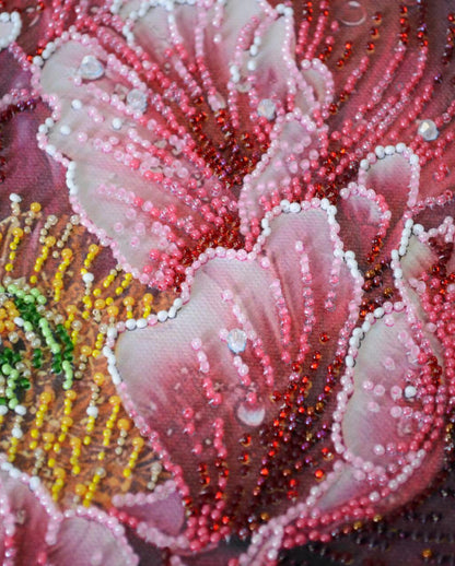Bead Embroidery Kit Luxurious Flower DIY Abris Art
