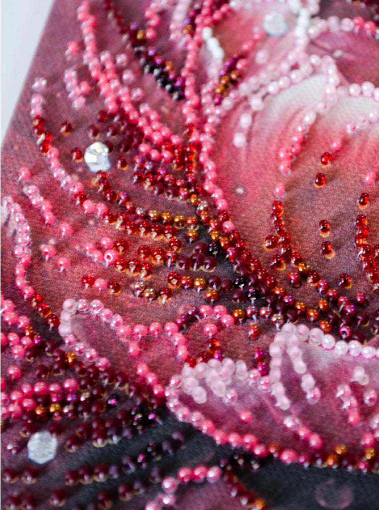 Bead Embroidery Kit Luxurious Flower DIY Abris Art