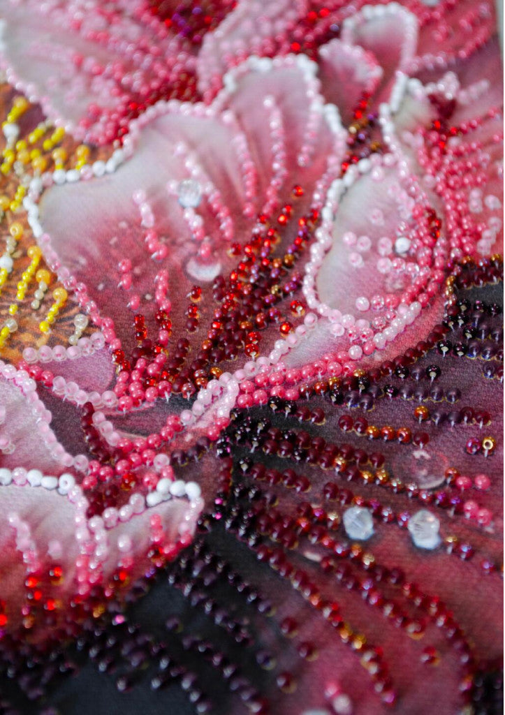 Bead Embroidery Kit Luxurious Flower DIY Abris Art
