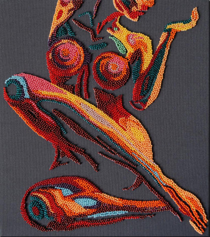 Bead Embroidery Kit The energy of femininity DIY Abris Art