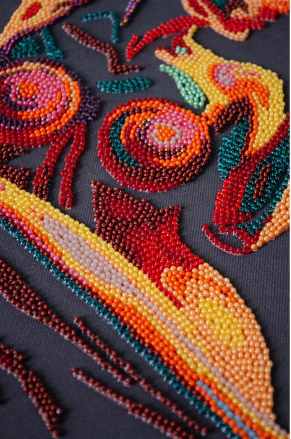 Bead Embroidery Kit The energy of femininity DIY Abris Art
