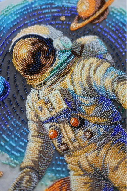 Bead Embroidery Kit Space Traveler DIY Abris Art