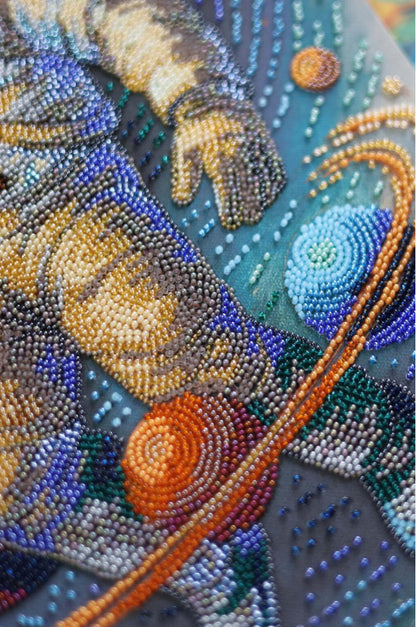Bead Embroidery Kit Space Traveler DIY Abris Art