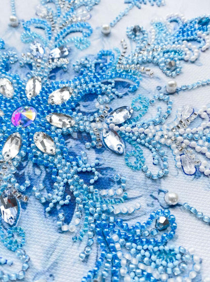Bead Embroidery Kit Snowflake DIY Abris Art