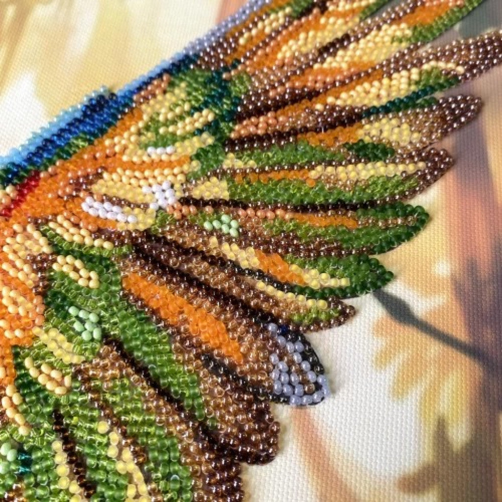 Perlenstickerei-Set Waldvogel DIY