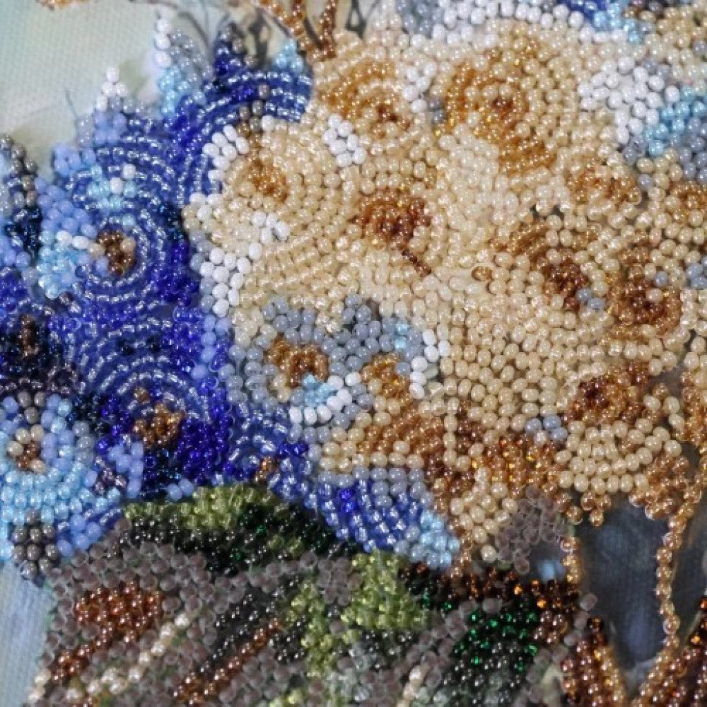 Perlenstickerei-Set Pusteblumen DIY Abris Art