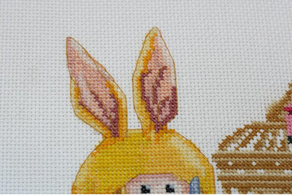 Counted Cross stitch kit "Cutie Doll" DIY by Abris Art