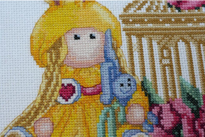 Counted Cross stitch kit "Cutie Doll" DIY by Abris Art