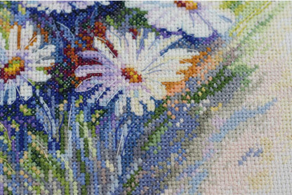 Counted Cross stitch kit "Watercolor daisies" DIY by Abris Art