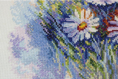 Counted Cross stitch kit "Watercolor daisies" DIY by Abris Art