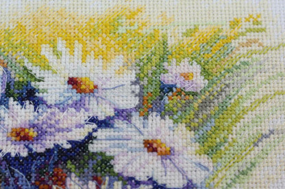 Counted Cross stitch kit "Watercolor daisies" DIY by Abris Art