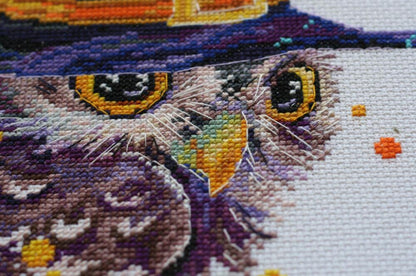 Counted Cross stitch kit "Owl" DIY by Abris Art