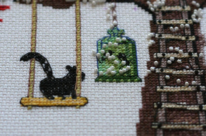 Counted Cross stitch kit "Cat's House" DIY by Abris Art