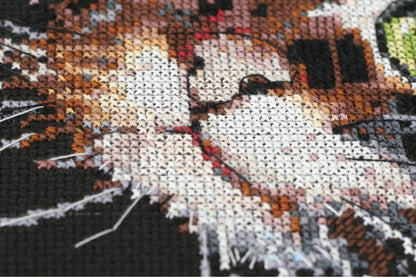 Counted Cross stitch kit "Cat" DIY by Abris Art