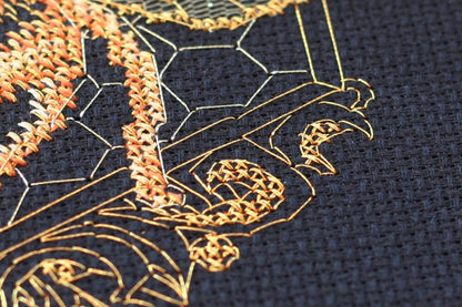Counted Cross stitch kit "Gold Bee" DIY by Abris Art