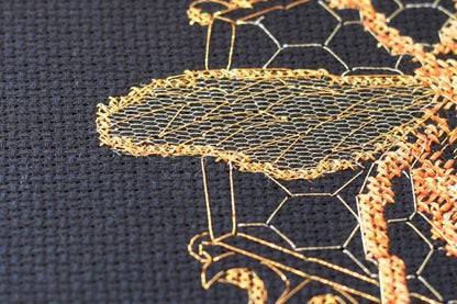 Counted Cross stitch kit "Gold Bee" DIY by Abris Art