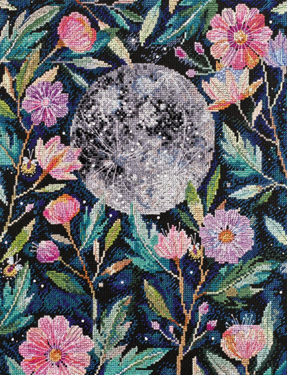 Counted Cross stitch kit Moon secrets DIY Abris Art