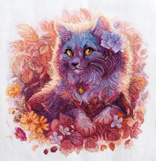 Counted Cross stitch kit Cat DIY Abris Art