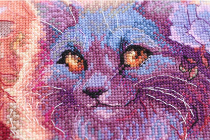 Counted Cross stitch kit "Cat" DIY by Abris Art