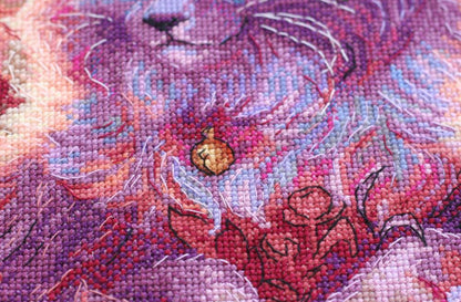 Counted Cross stitch kit "Cat" DIY by Abris Art