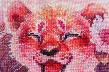 Counted Cross stitch kit "Little Lioness" DIY by Abris Art