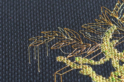 Counted Cross stitch kit "Gold Scarab" DIY by Abris Art