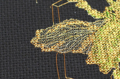 Counted Cross stitch kit "Gold Scarab" DIY by Abris Art