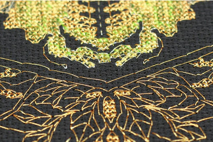 Counted Cross stitch kit "Gold Scarab" DIY by Abris Art