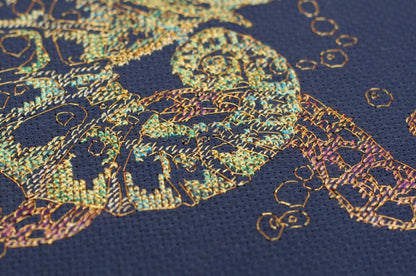 Counted Cross stitch kit "Seahorse" DIY by Abris Art