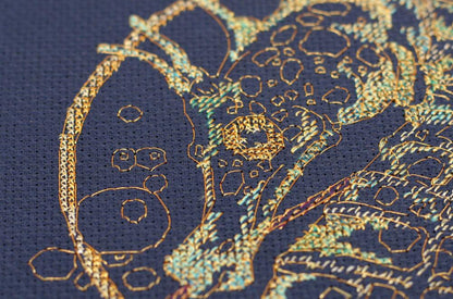 Counted Cross stitch kit "Seahorse" DIY by Abris Art